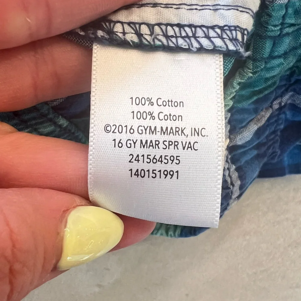 GYMBOREE Plaid Blue and Green Toddler‎ Kids Shorts 2T